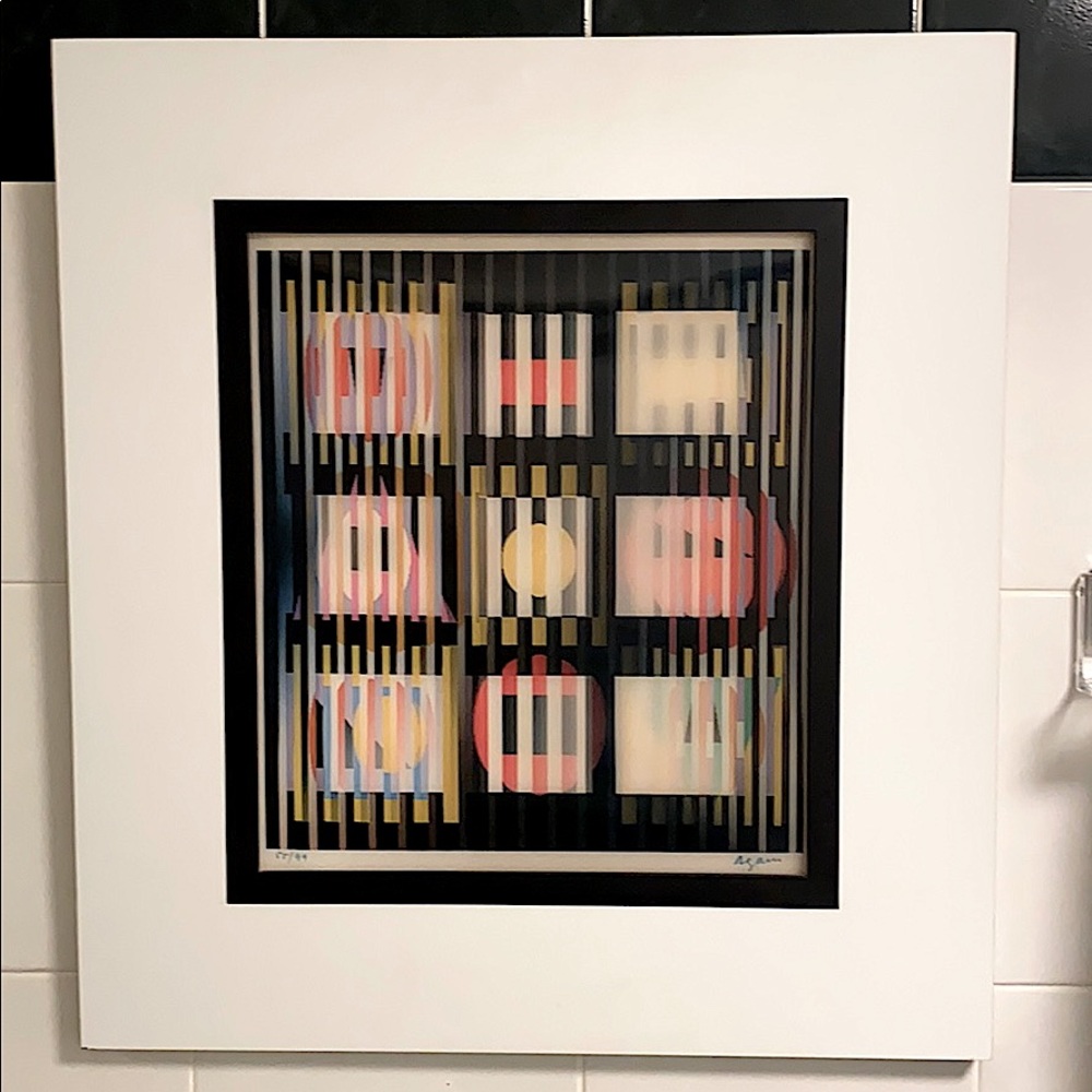 Agam Yakov Original Agamograph Signed 55/99